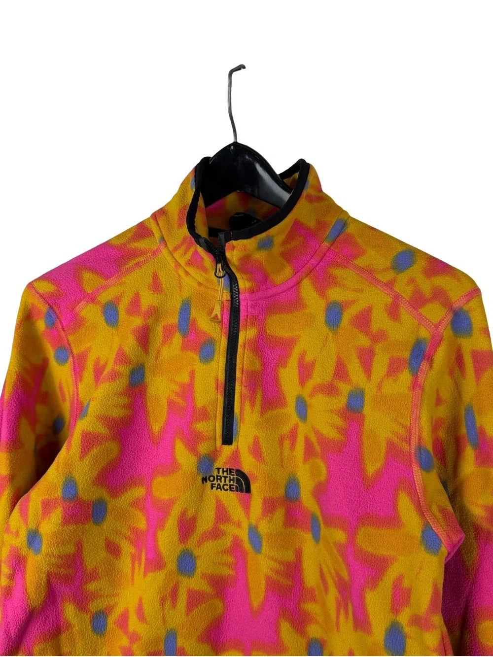 Mens The North Face TKA Glacier All Over Print Pullover Fleece Jacket Size S